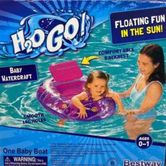 Bestway H2O Go Watercraft Inflatable Safety Pool Float Raft Boat Baby 0-1 Yr NIB - Picture 4 of 5